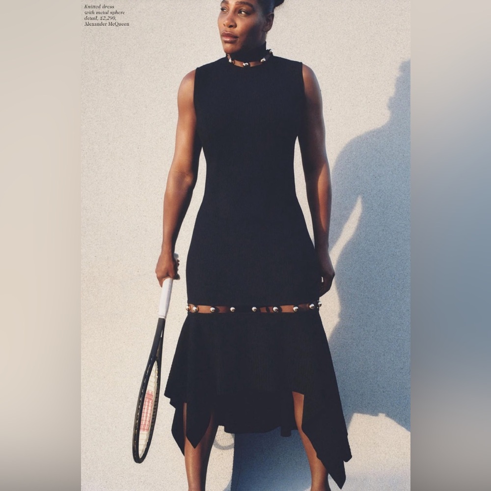 Alexander McQueen Metallic Sphere Knitted Dress